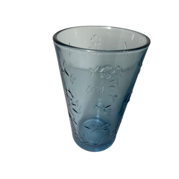 Set of (2) Anchor Hocking SAVANNAH Blue 18 oz Iced Tea Cooler Glasses 5 7/8" - Picture 8 of 16